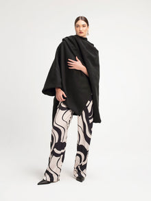 Wrap Cape | Solid Black