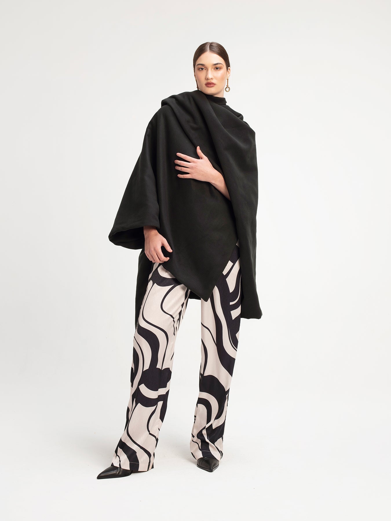 Wrap Cape | Solid Black