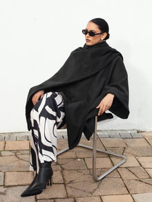 Wrap Cape | Solid Black