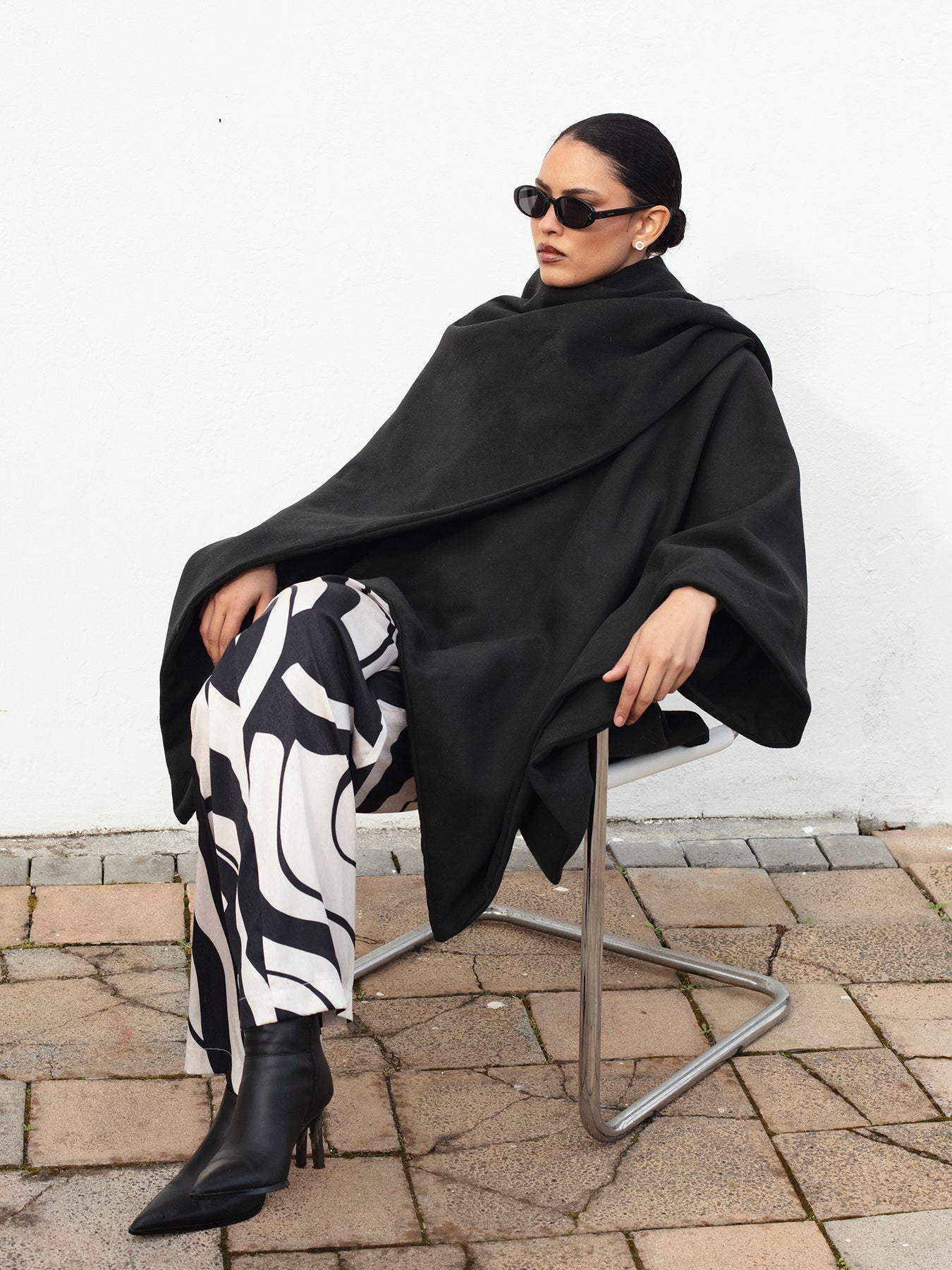 Wrap Cape | Solid Black
