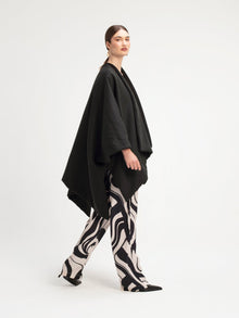 Wrap Cape | Solid Black