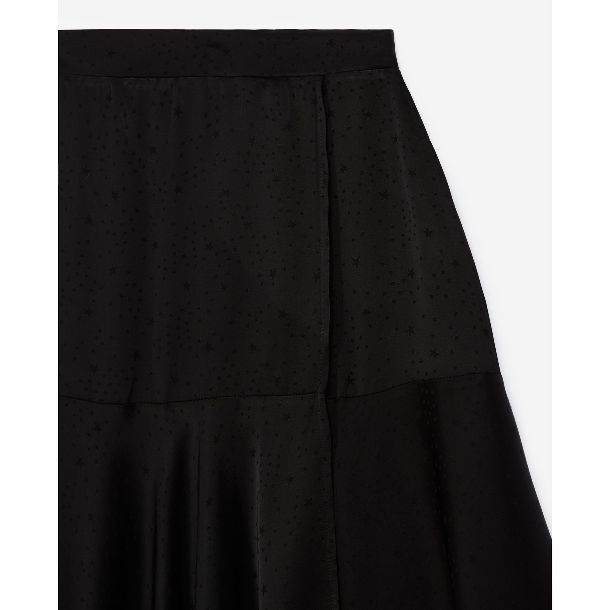 Wrap Skirt With Star Print | Women | Black