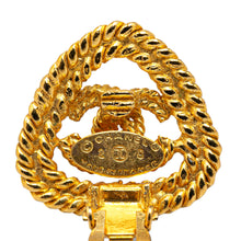 Chanel Pre-Owned Gold Plated CC Triangle Rope Clip On Earrings | Women | Gold (V2)