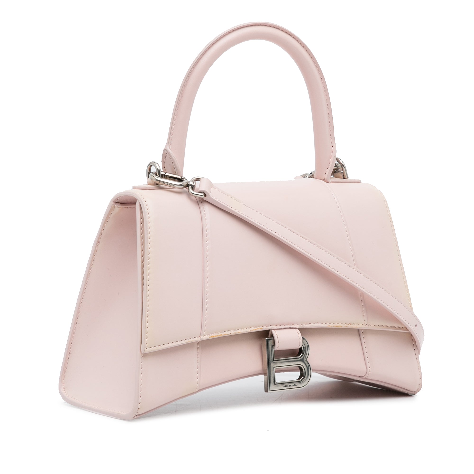 Balenciaga | Pre-Owned Hourglass S Satchel | Pink/Light Pink