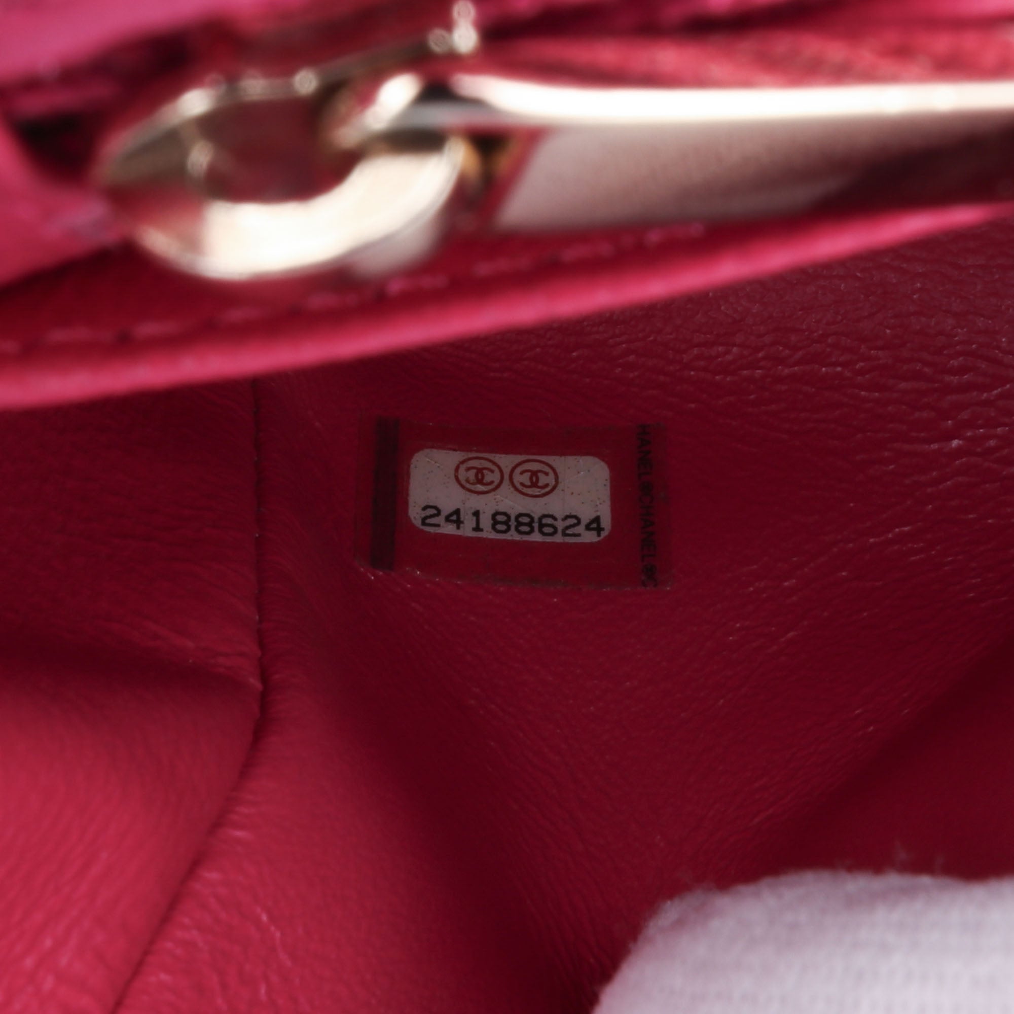 Chanel | Pre-Owned Mini Square Classic Chevron Lambskin Single Flap - I | Pink