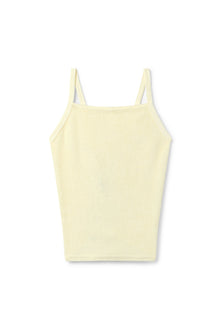 Women | Vintage Terry Laced-Back Crop Tank | Sunwash