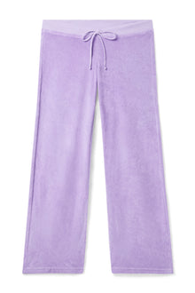 Women | Vintage Terry Crossover Waist Lounge Pant | Lilac