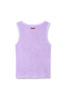 Women | Vintage Terry Fast Back V-Neck Tank | Lilac