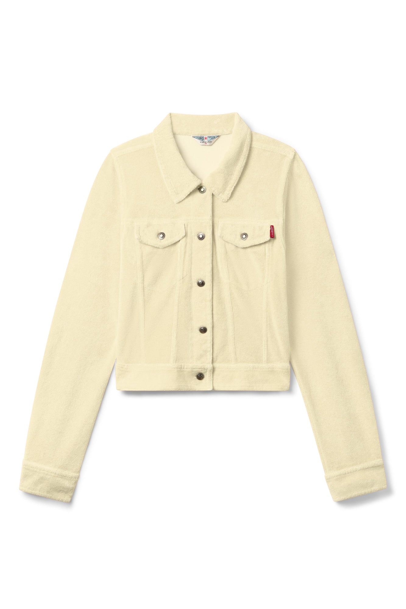 Women | Vintage Terry Cropped Jean Jacket | Sunwash