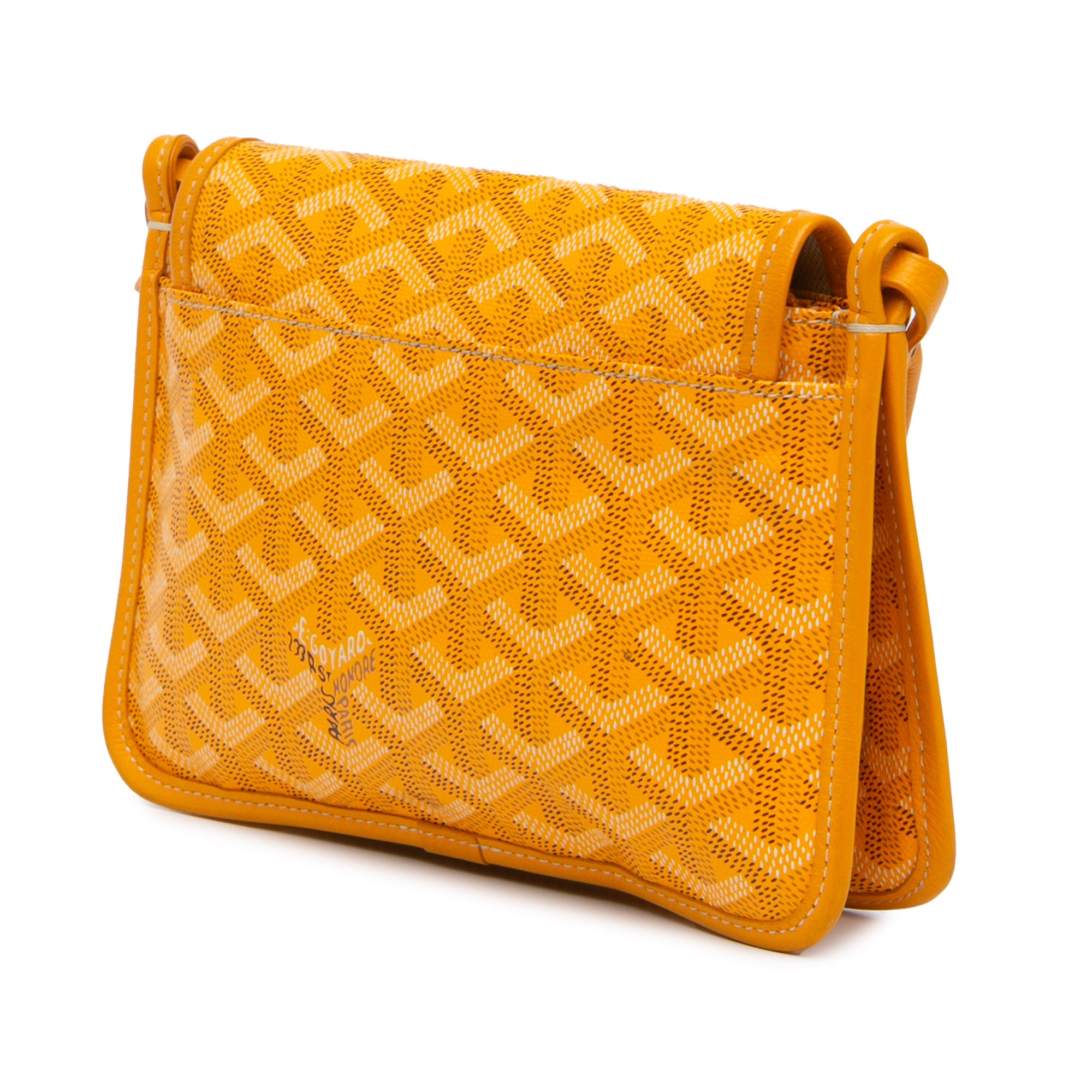 Goyard | Pre-Owned Goyardine Plumet Pocket Wallet | Yellow