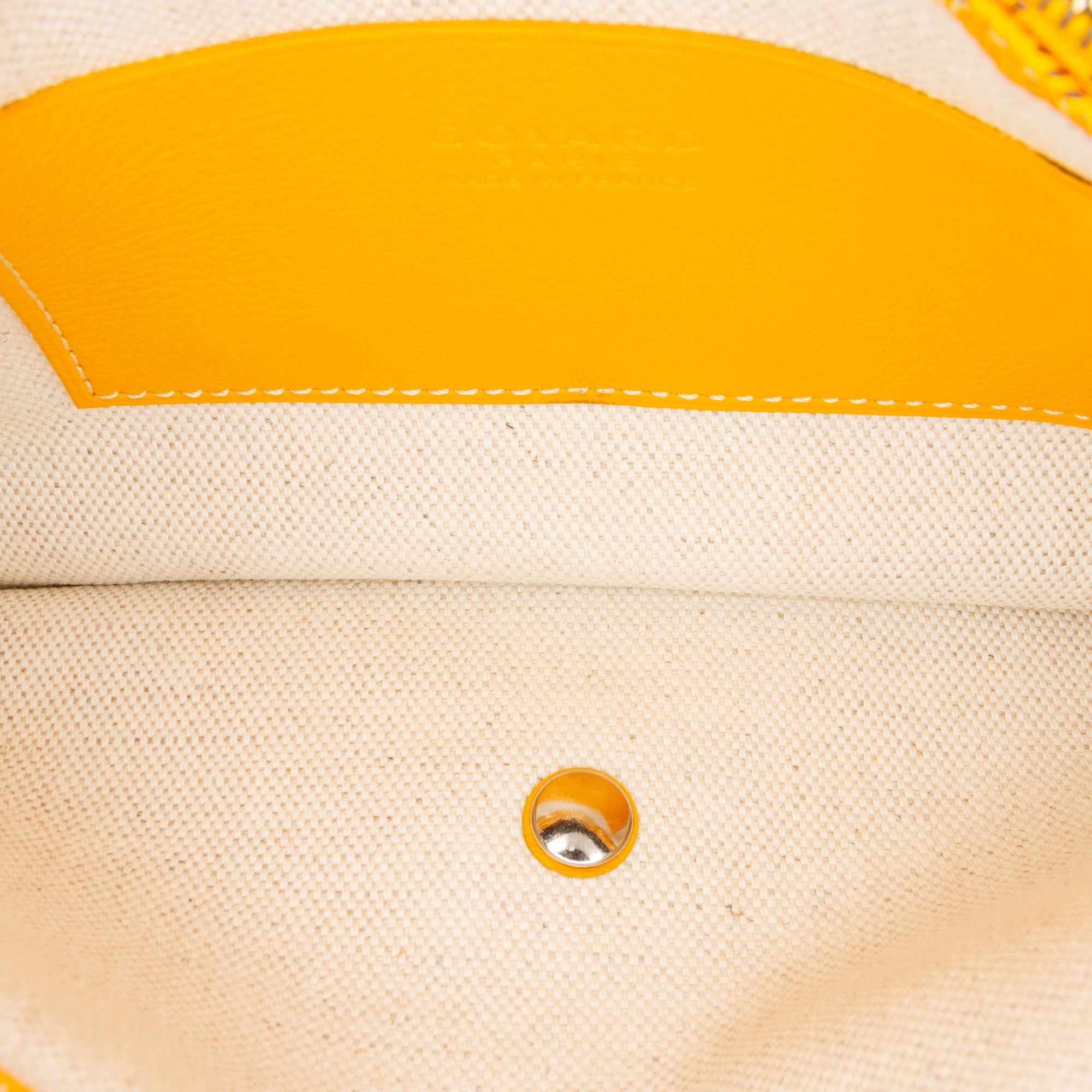 Goyard | Pre-Owned Goyardine Plumet Pocket Wallet | Yellow