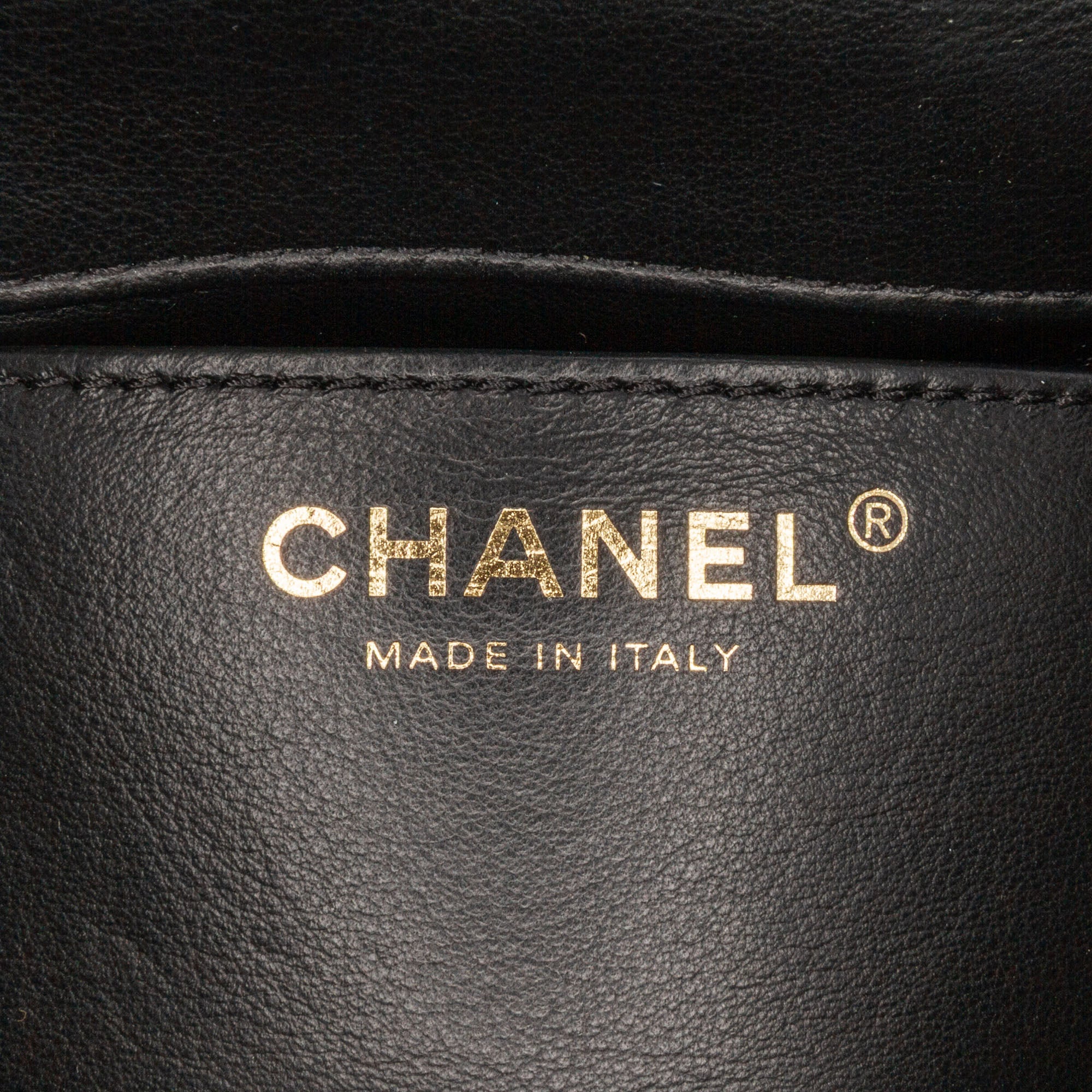 Chanel | Pre-Owned Mini Square Classic Patent Single Flap with Golden Chain Shoulder Strap | Black