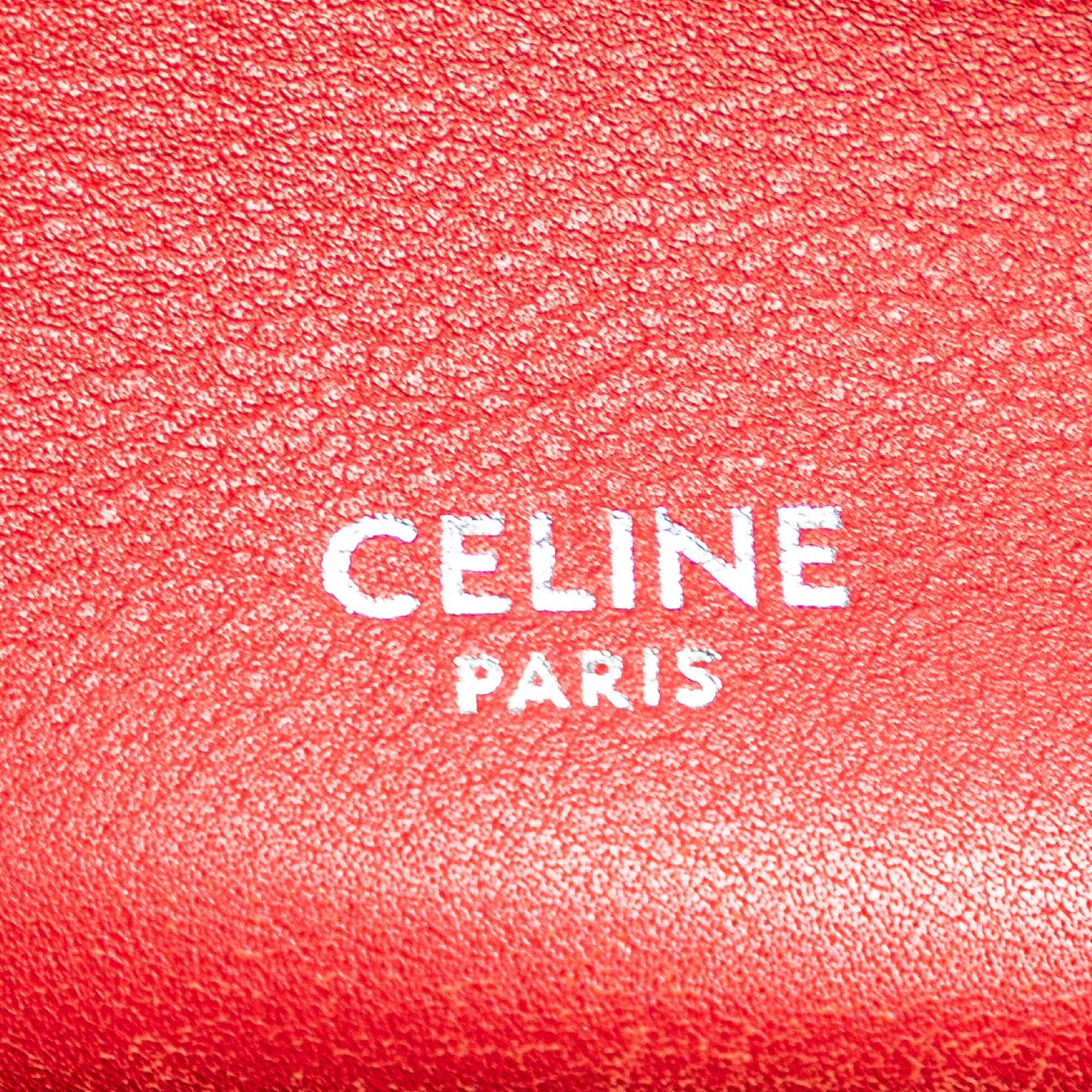Celine | Pre-Owned Leather Big Bag Bucket Crossbody - III | Red
