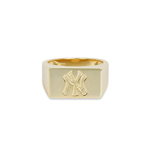 Ny Yankees Square Signet Ring | Gold Vermeil