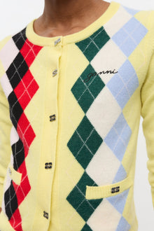 Yellow Check Cardigan | Pear Sorbet