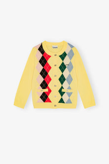 Yellow Check Cardigan | Pear Sorbet