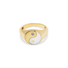 The Yin Yang Signet Ring | 18KT Gold Vermeil & Sterling Silver