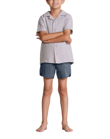 Youth | Elasticated Waist Boardshort | Blue Cove