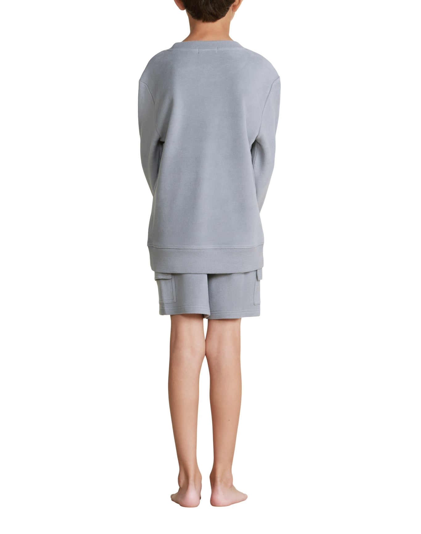 Youth | MC Brushed Fleece Cargo Short | Moonbeam