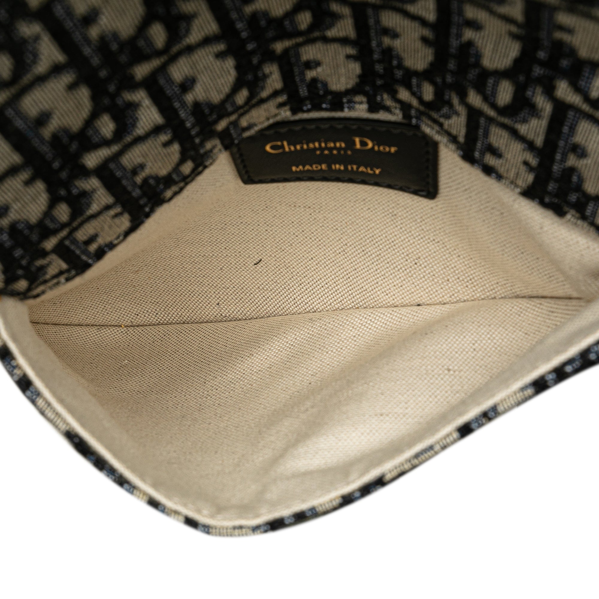 Dior | Pre-Owned Oblique Canvas Saddle Belt Bag - I | Blue