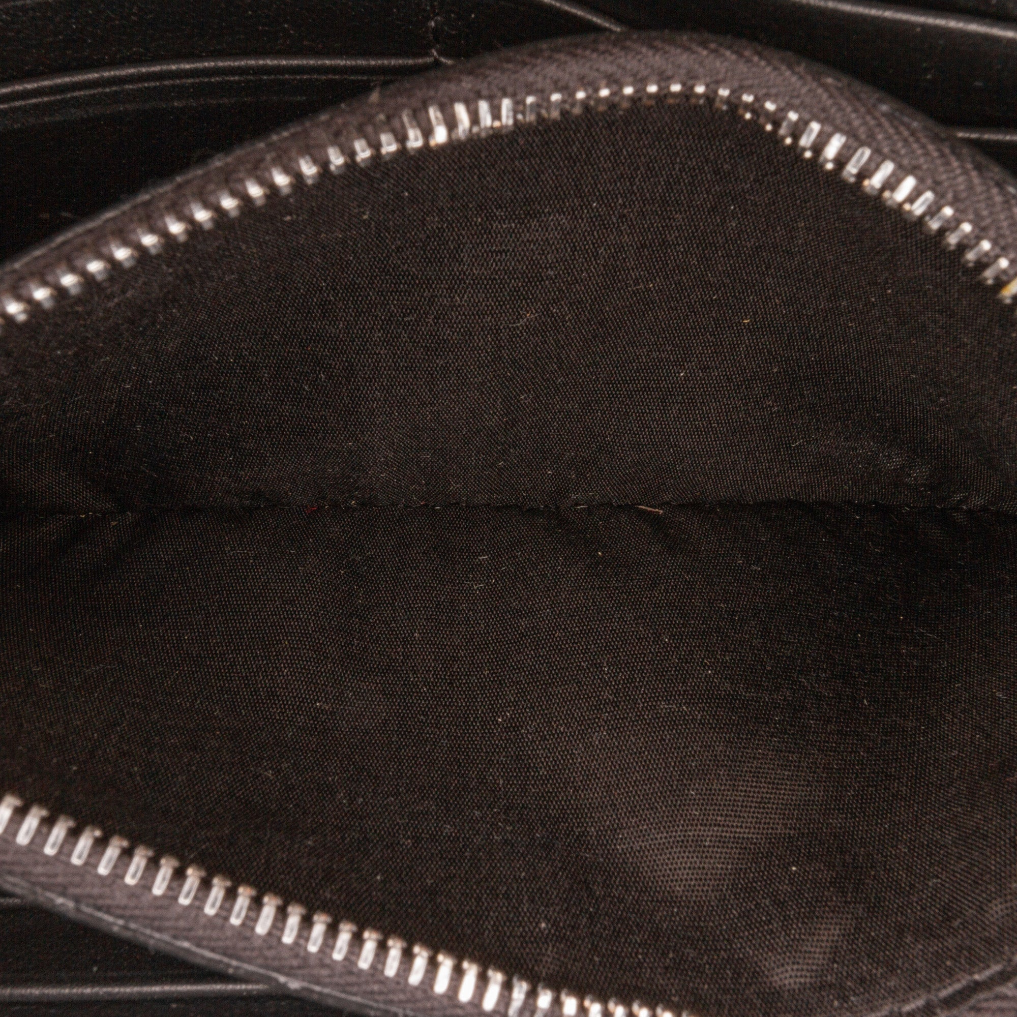 Valentino | Pre-Owned Studded Zip Around Wallet | Black