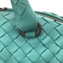 Bottega Veneta | Pre-Owned Intrecciato Satchel | Blue/Aqua