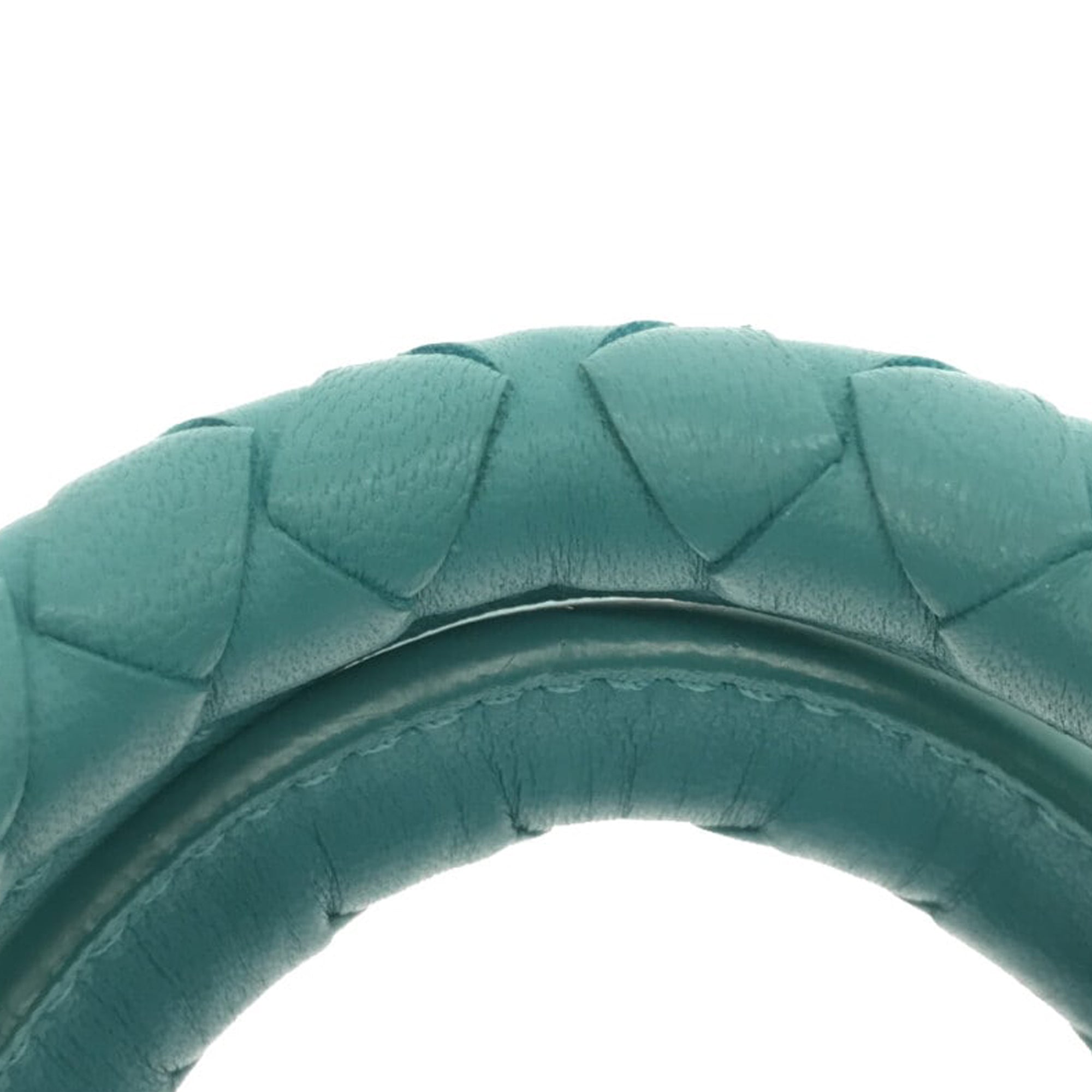 Bottega Veneta | Pre-Owned Intrecciato Satchel | Blue/Aqua