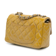 Chanel | Pre-Owned Mini Rectangular Classic Patent Single Flap | Yellow/Mustard