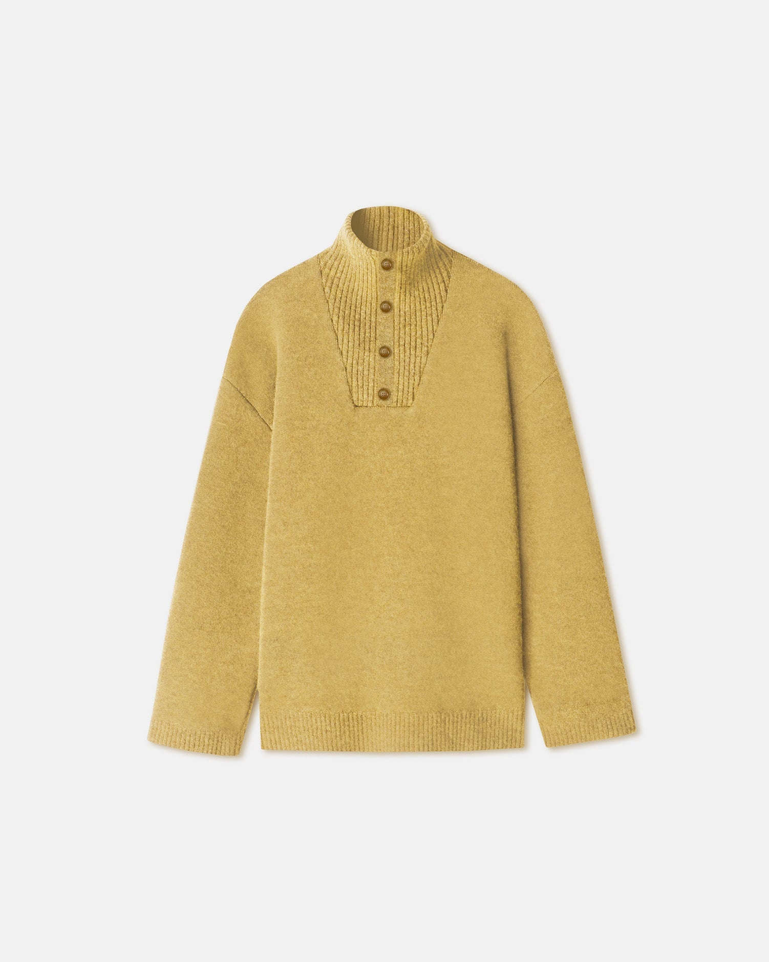 Zuma Fluffy-Knit Sweater | Custard