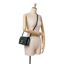 Celine | Pre-Owned Small Calfskin Classic Box | Green/Dark Green