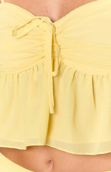 Zyra Crop Top | Yellow