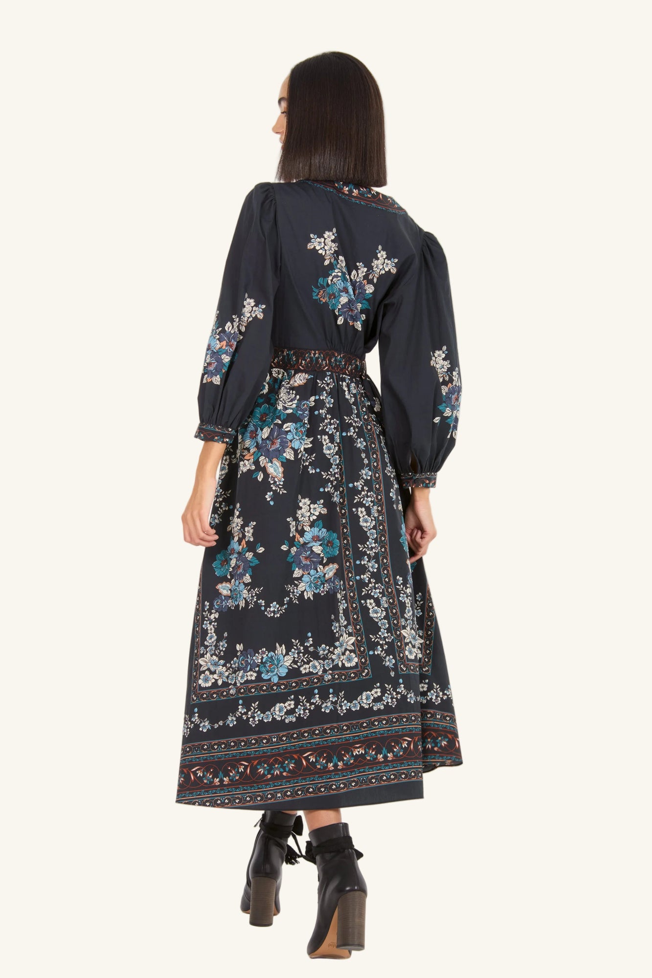 Zaria Dress | Dark Navy Floral