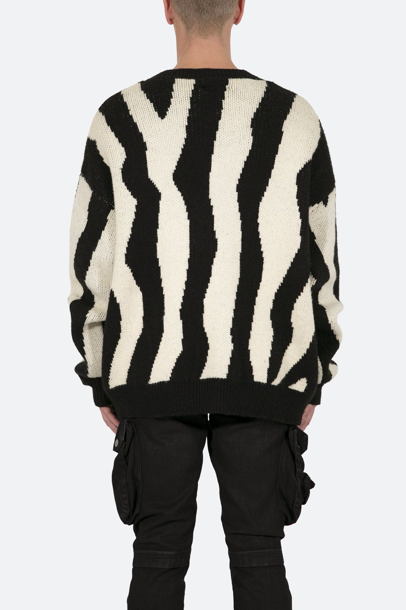 Zebra Cardigan | Black x Natural