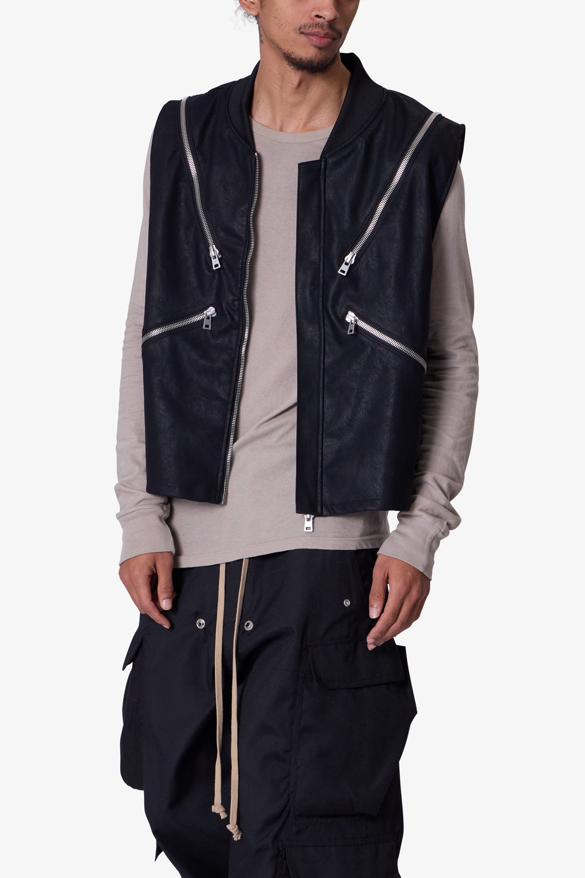 Zip Lock Vest | Black