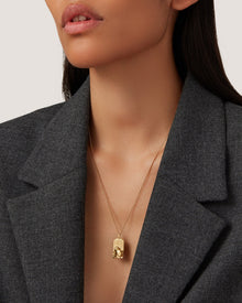 The Aquarius Zodiac Pendant Necklace | 14K Gold-Plated Steel