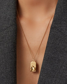 The Aquarius Zodiac Pendant Necklace | 14K Gold-Plated Steel