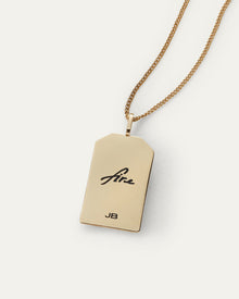 The Aries Zodiac Pendant Necklace | 14K Gold-Plated Steel