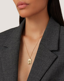 The Capricorn Zodiac Pendant Necklace | 14K Gold-Plated Steel
