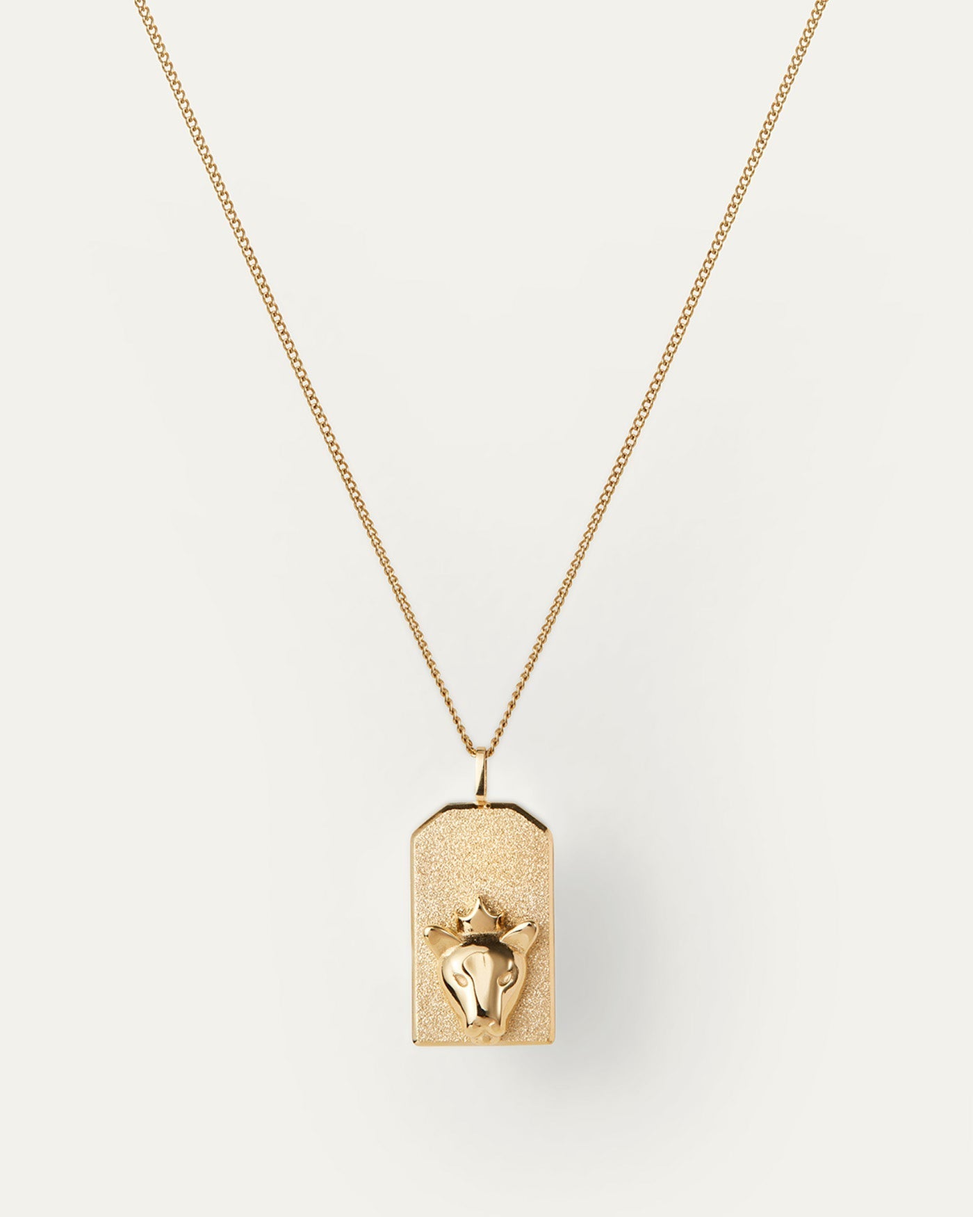 The Leo Zodiac Pendant Necklace | 14K Gold-Plated Steel