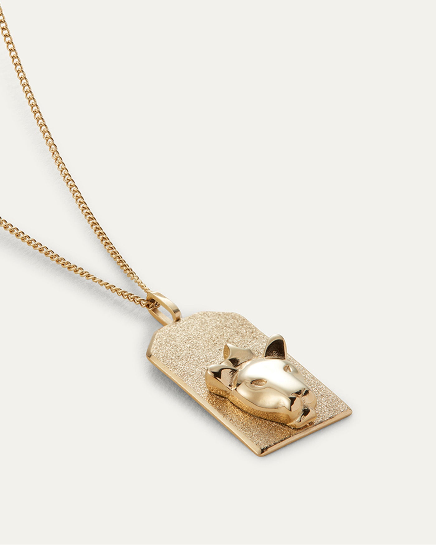 The Leo Zodiac Pendant Necklace | 14K Gold-Plated Steel