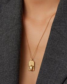 The Leo Zodiac Pendant Necklace | 14K Gold-Plated Steel