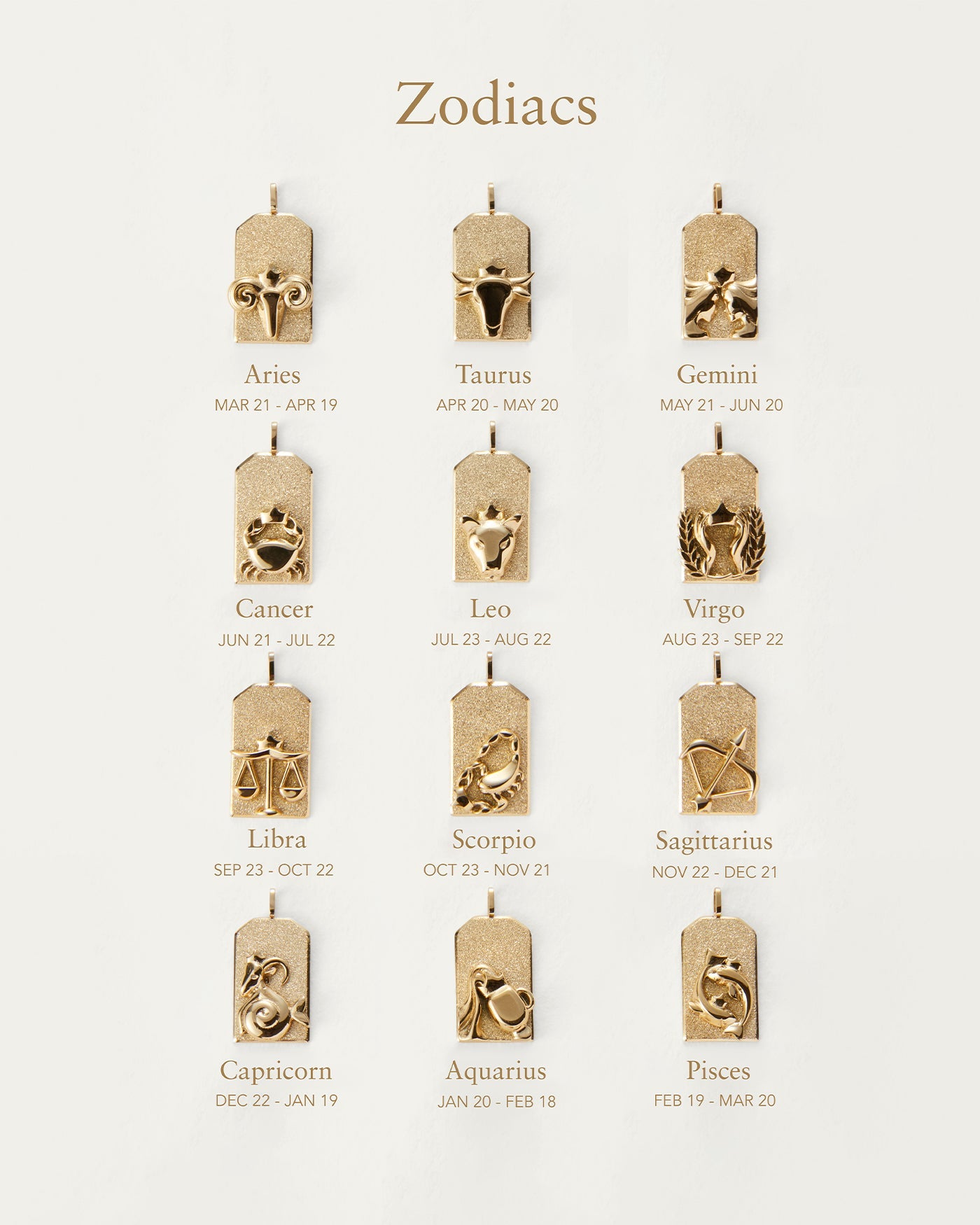The Leo Zodiac Pendant Necklace | 14K Gold-Plated Steel