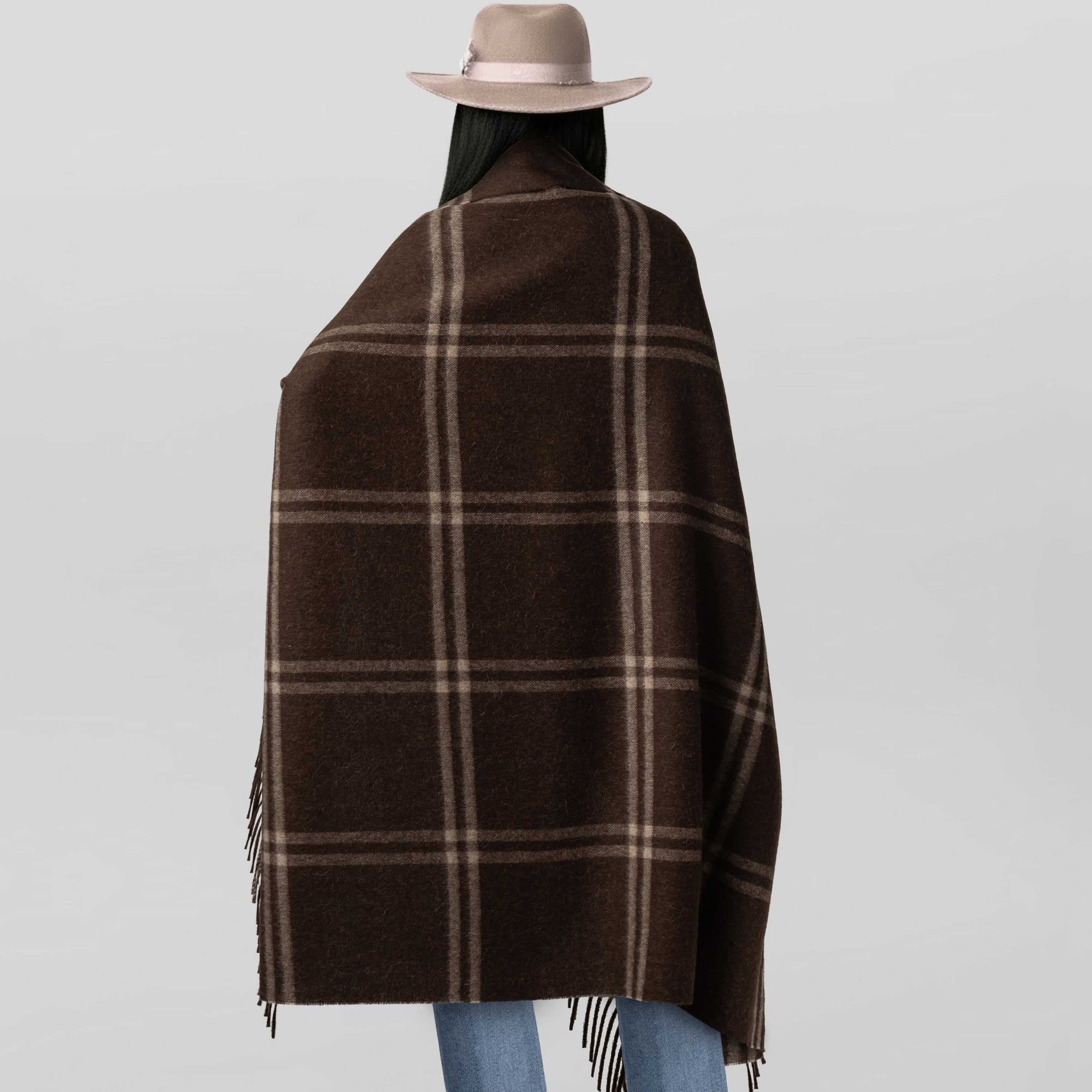 Unisex | Geneva Wrap | Chocolate / Light Taupe