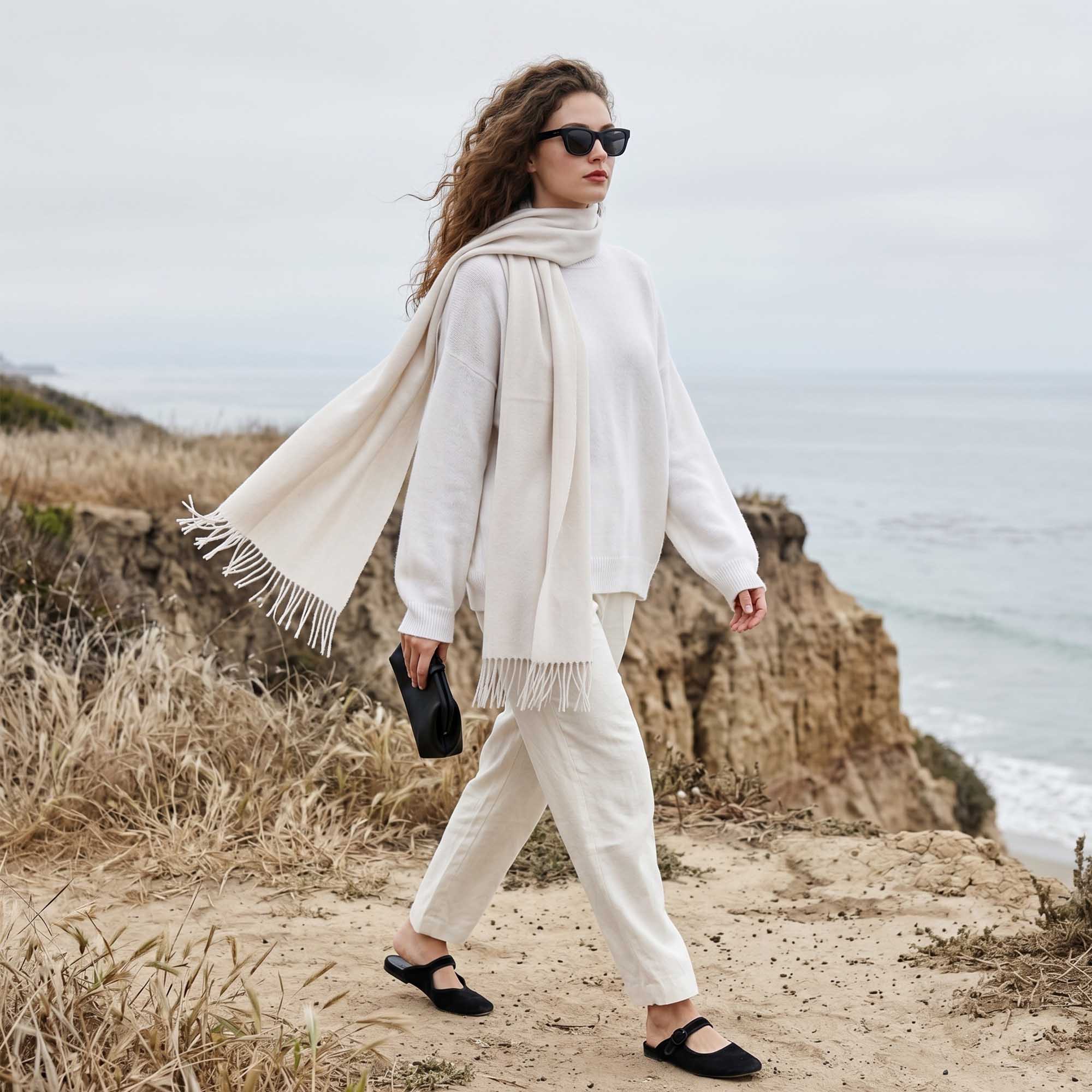 Unisex | Maxi Wrap | Solid White
