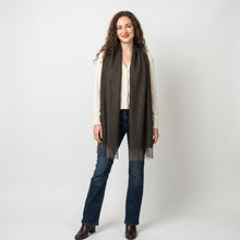 Unisex | Maxi Wrap | Herringbone Fudge