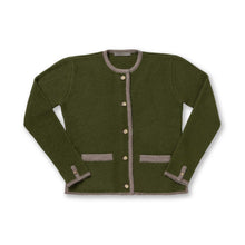 Women | Innsbruck Cardigan | Pine / Taupe
