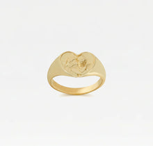 The Angel Signet Ring | Gold Vermeil