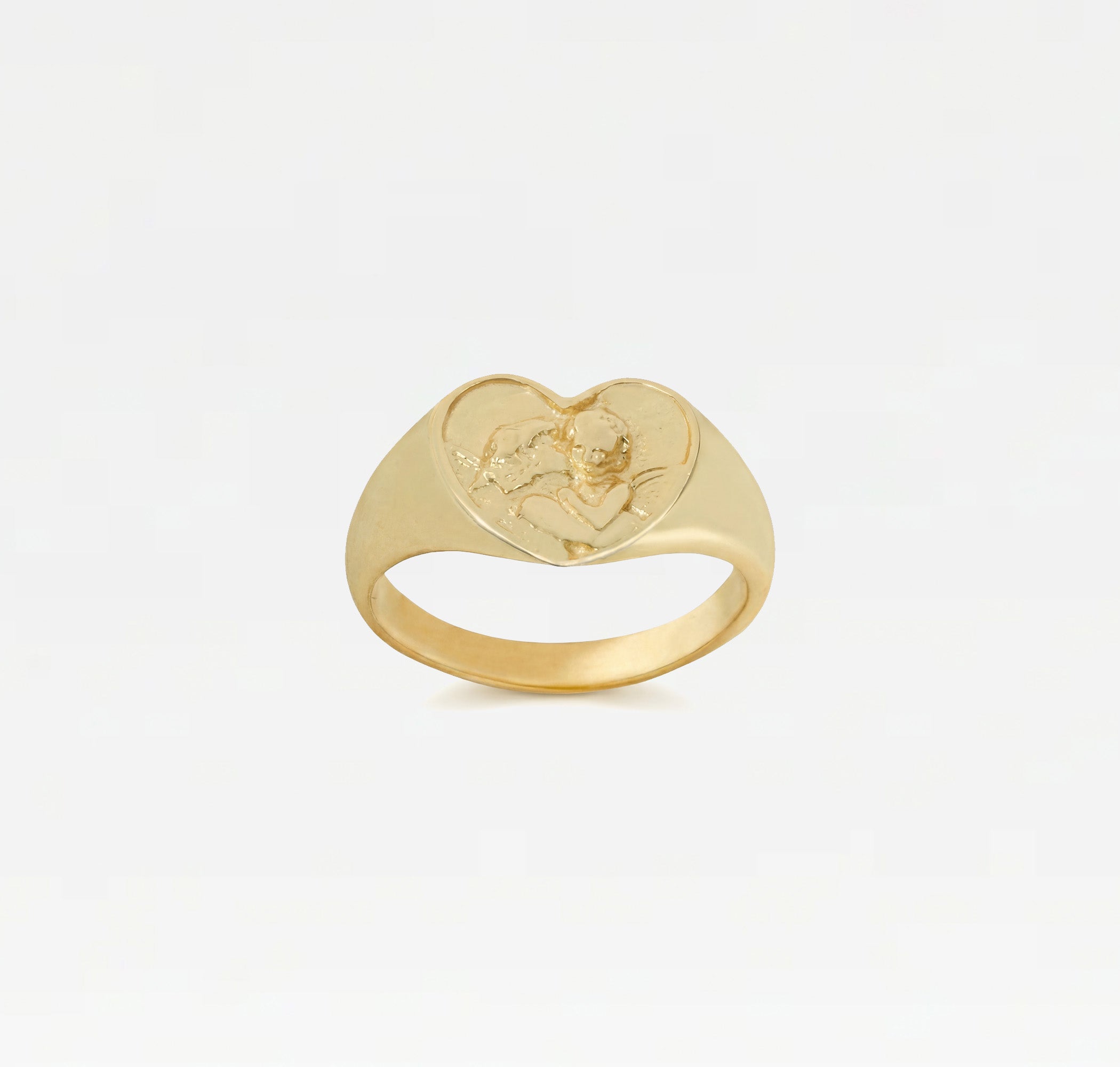 The Angel Signet Ring | Gold Vermeil