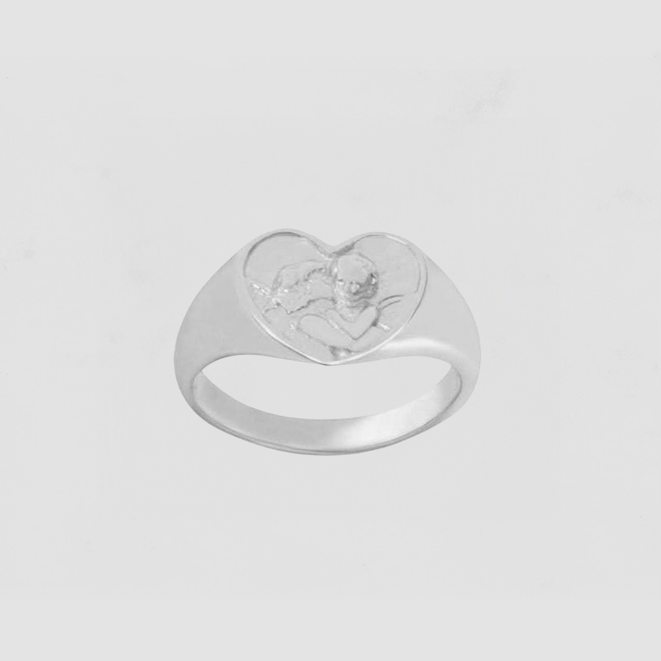 The Angel Signet Ring | Silver