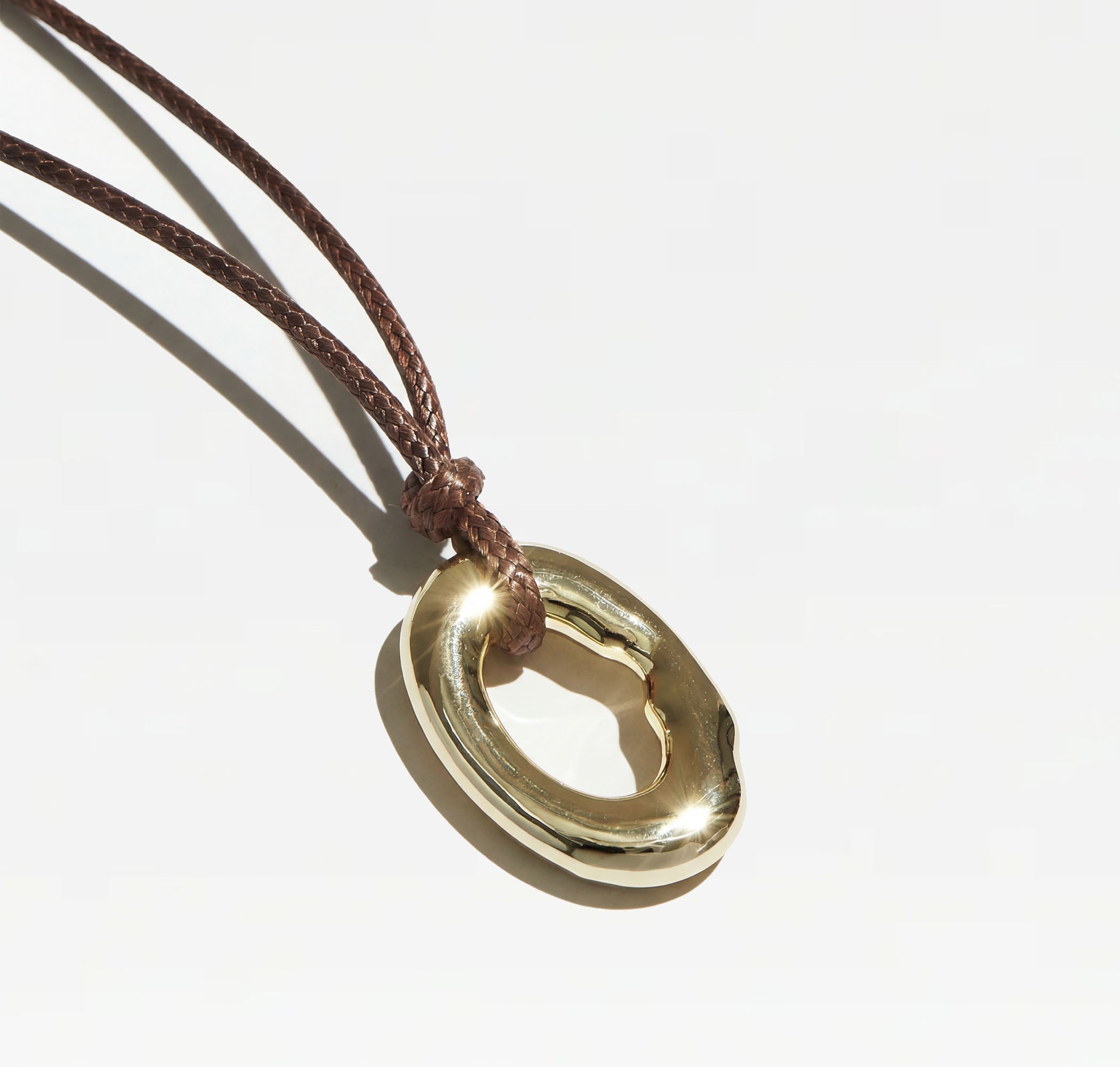 The Ania Cord Pendant Necklace |  18Kt Gold Vermeil